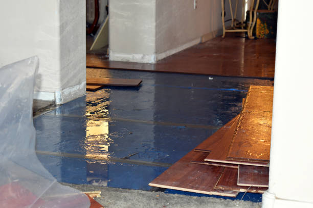 Professional Burst Pipe Cleanup technician working in Medway, ME